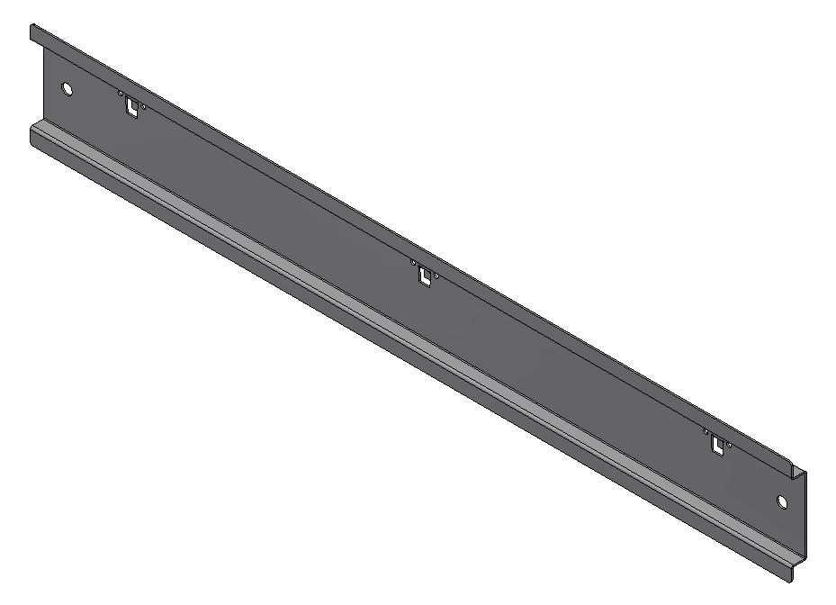 Behälterschiene für Sparepart-Trolley