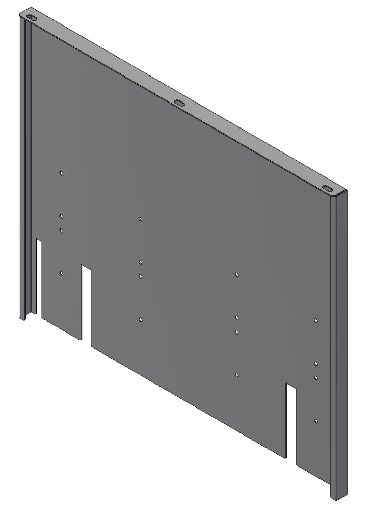 Aufnahmeblech für Kofferschublade