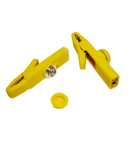 Krokodilklemme isoliert