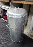 Sheet steel garbage can