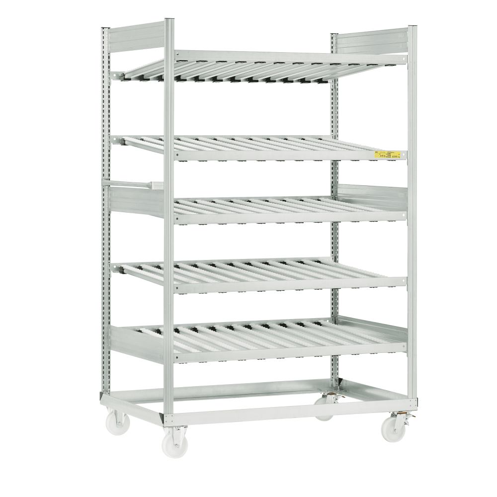 Regalwagen, Durchlaufregal