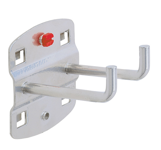 Werkzeughalter doppelt mit senkrechtem Hakenende