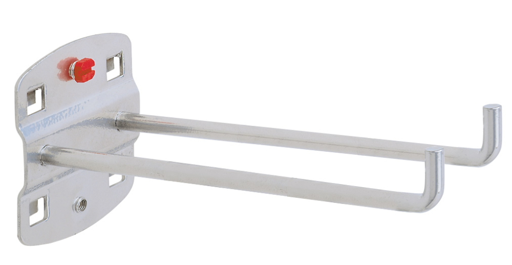 Werkzeughalter doppelt mit senkrechtem Hakenende